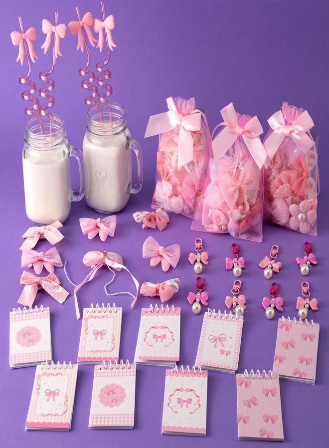 DMIGHT Pink Bow Party Favors, Pink Coquette Bow Gift Bags for Bow Coquette Party Decorations Supplies - Image 3